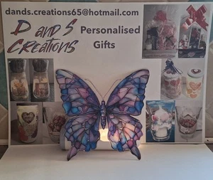 Beautiful Purple Butterfly Suncatcher - Picture 1 of 2