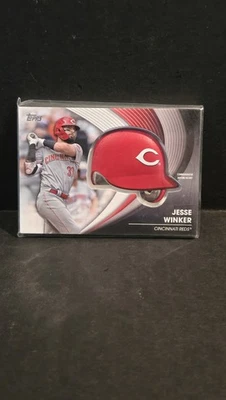 2022 Topps #BH-JW Jesse Winker Relic Bat Helmet - Image 1 of 2