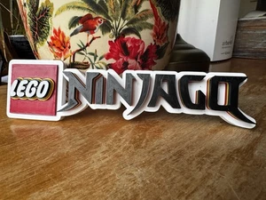 LEGO Ninjago Plaque – 3D Printed Logo Sign | Collector Display Gift - Picture 1 of 8