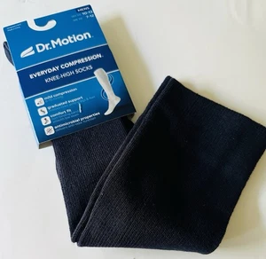 Dr Motion Herren Kompression Kniehohe Socken Größe 10-13 Schuhgröße 7-12 Marine NEU - Bild 1 von 7