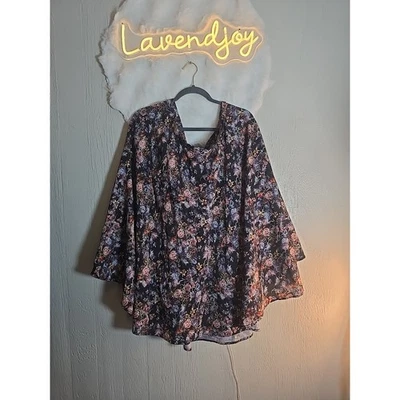 Modcloth Plus Swing Skirt 3X Nicolette Mason Romantic Floral Cottagecore Chic - Image 1 of 4