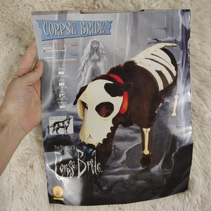 DEADSTOCK 🔥 Leichenbraut Skelett Hundekostüm Gr. L (18-20") komplett ✅ - Bild 1 von 3
