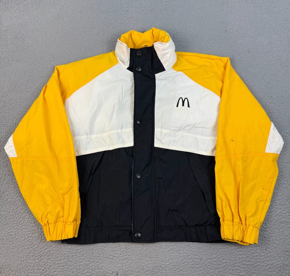 Vintage McDonald’s Employee Windbreaker Jacket Men’s Medium Full Zip Snap 90's - Image 1 of 4