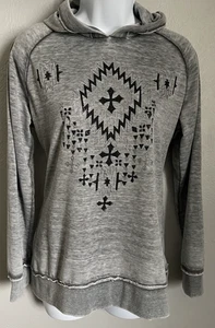 Cowgirl Legend Sweatshirt Womens Large Gray Long Sleeve Hooded Pullover Sweater - Picture 1 of 8
