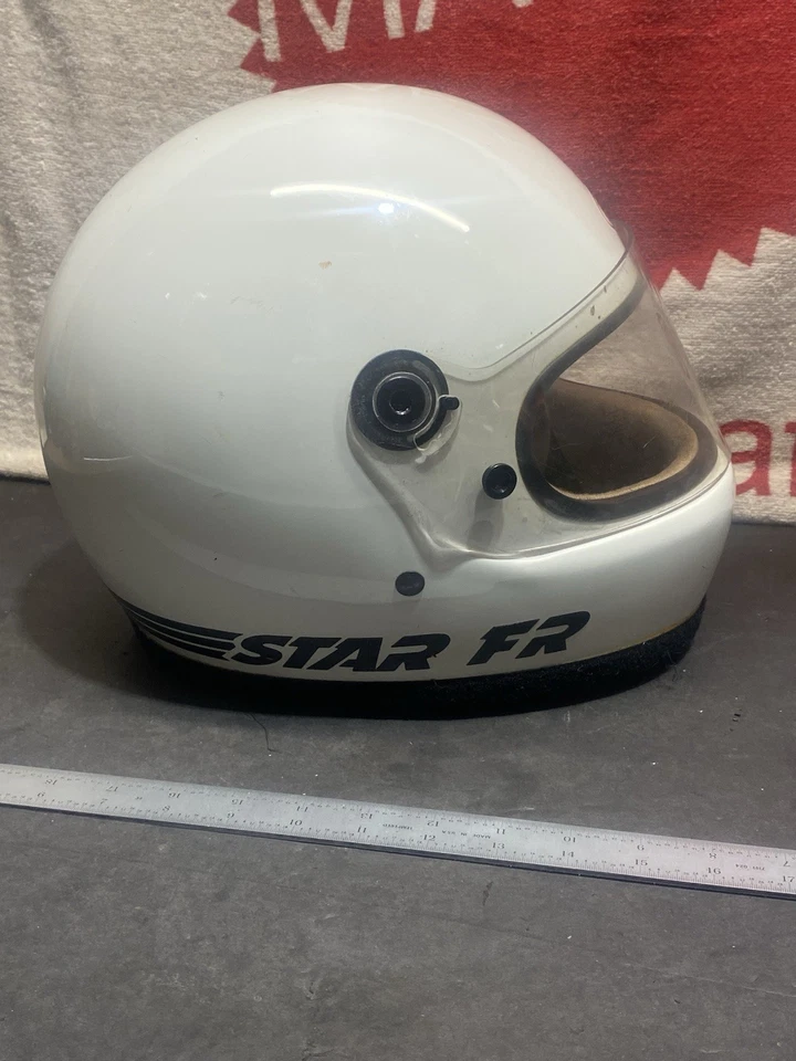 Casco de carreras profesional vintage Bell Star FR 1979 cara completa 7 1/4” 58 CM Foto 1 de 4