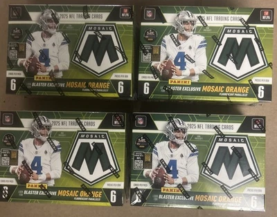 2025 Panini Mosaic NFL Football (4) FOUR Blaster Boxes BRAND NEW FACTORY SEALED - Image 1 of 4
