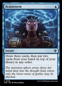 Brainstorm - Commander: Murders at Karlov Manor MKC- MTG - NM - Magic - 96 C - Picture 1 of 1