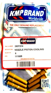 Cummins 6B 5.9L Piston Cooling Nozzles 3937214 (Qty 6 ) 98-02 New Aftermarket - Bild 1 von 1
