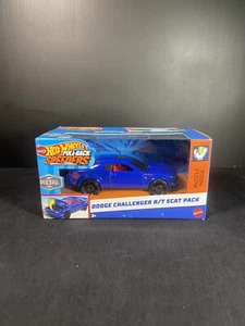 Hot Wheels 2024 Pull Back Speeders Blue Dodge Challenger R/T Scat Pack - Picture 1 of 4