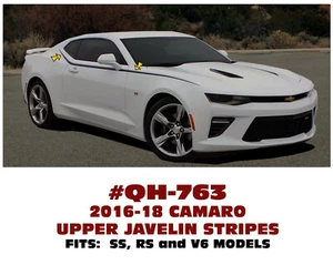 QH-763 2016 2017 2018 2019 CAMARO - JAVELIN SIDE SPEAR UPPER STRIPE ACCENT - Imagen 1 de 1