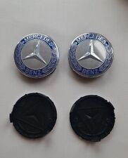 4X 75mm Mozzo Ruota Tappo Stemma Emblema per Mercedes Benz C180 C200 E200 E260