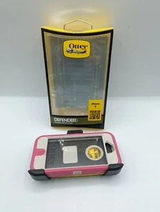 OTTER BOX DEFENDER SERIES FOR IPHONE 5 PINK WHITE CASE BELT CLIP NEW - Picture 1 of 5