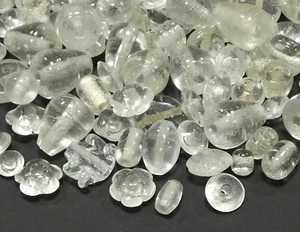 1kg Glasperlen Indian Große Perlen Weiß Set Silberfolie Lampwork Design Mix32 - Bild 1 von 4