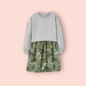 Carter's Kid Camo Sweatshirt Dress NWT Size 4, 6-6x - Picture 1 of 1