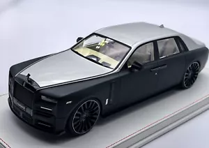 1/18 Rolls Royce Phantom VIII Mansory Edition Matte Black /silver AB488 Last ONE - Picture 1 of 8