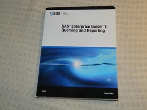 SAS Enterprise Guide 1: Querying and Reporting Book Course Notes E1423 - Imagen 1 de 4