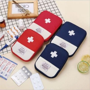 Mini Medical Bag Outdoor First Aid Kit Case Emergency Travel Pill Box Pouch - Picture 1 of 10