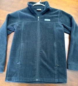 Columbia Jacket Youth Boys Sz L 14/16 Black Fleece Long Sleeve Full Zip Outdoor - Picture 1 of 12