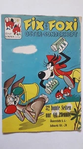 Rolf Kauka ́s Fix + Foxi cuaderno especial de Pascua de 1960 con esquina de valor - Imagen 1 de 2