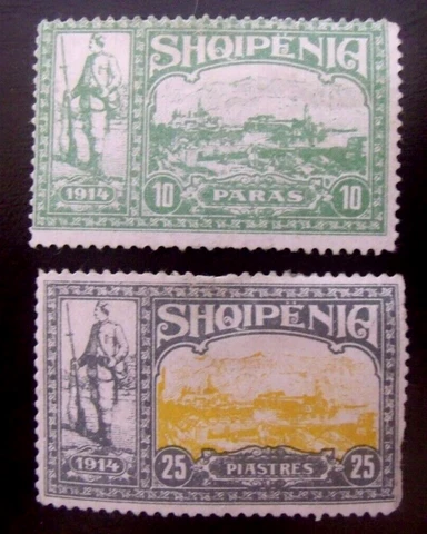 Albania Stamps Lot#D16  1914 Local Phantom stamps Cover