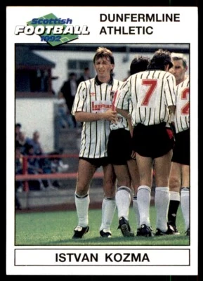 Panini Scottish Football 1992 - Istvan Kozma Dunfermline Athletic No. 58 - Image 1 of 2