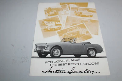 Austin Healey 3000 MK III Sprite MK Prospekt Brochure Inglese - Immagine 1 di 3
