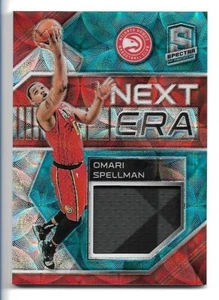 Camiseta deportiva Omari Spellman 2018-19 Panini Spectra Next Era azul neón Prizm NE-OSP/49 - Imagen 1 de 2