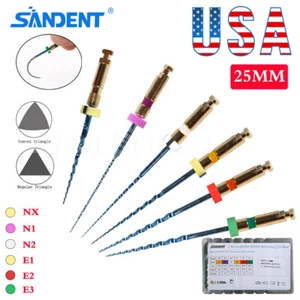 6pcs Lima rotatoria Dental Endo NITI Lima de motor endodóntico 25MM sin rotura - Picture 1 of 17