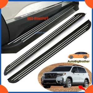 Running Board Fits for Honda Passport 2019 2023 Side Step Nerf Bar Black Steps - Picture 1 of 4