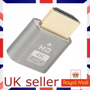 4K HDMI Dummy Adapter Virtual Plug Headless Display Emulator UHD - Bild 1 von 32