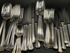 Servizio posate argentate 6 coperti  36+2 pezzi Sambonet G S mod. DECO - Foto 1 di 6