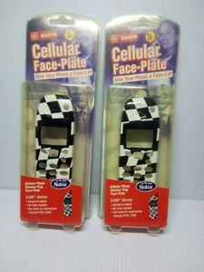 Nokia 5100 Series Faceplate Cover Checker Flag Face Plate 2 Pack - Picture 1 of 6