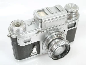 Contax III Nr. G 10994 mit Zeiss Jena Sonnar 2/5cm 1:2 F=5cm mit Ledertasche - Bild 1 von 12