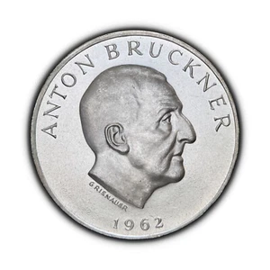 AUSTRIA. 1962, 25 Schilling, Silver - Anton Bruckner, Composer, Proof RARE 1 - Picture 1 of 3