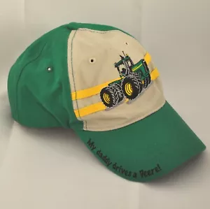 Gorra Youth John Deer Sombrero My Daddy Drives A Deere Licencia Verde Amarillo Ajustable - Imagen 1 de 9