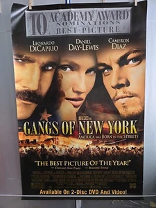 "The Gangs Of New York" Original DVD Release Poster, 26" x 40", Used, Good Cond - Picture 1 of 10