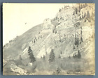 U.S.A., Scenic route, Rock landscape  Vintage silver print.  Tirage argentique