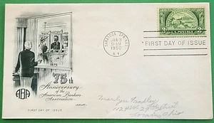 Scott 987 FDC American Bankers Association Artmaster Cachet pencil addressed - Picture 1 of 3