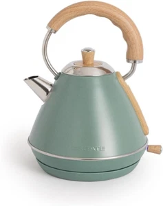 /KETTLE RETRO M/Bollitore Elettrico 1L Verde Sage/Ebollizione Rapida, Spegniment - Foto 1 di 12