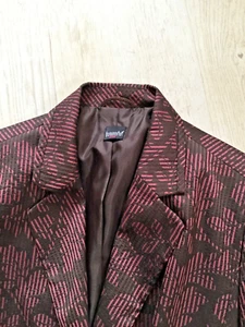 ADLER--KOMBI MODE--Jacke--bordeaux schwarz--Gr.48--chic elegant - Bild 1 von 3