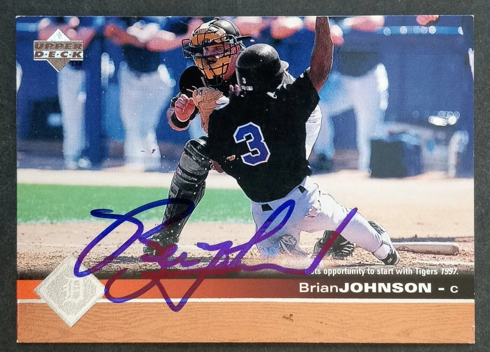 1997 Upper Deck SIGNED: Brian Johnson, TIGERS #357 - Image 1 of 1