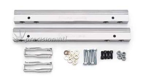 EDELBROCK 3630 E- EFI FUEL RAIL KIT SB CHEV V8 -6 AN INLET/OUTLET CLEAR ANODIZED - Picture 1 of 1