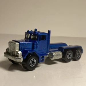 Vintage 1979 Hot Wheels Blue Peterbilt Die Cast Toy Semi Truck By Mattel Toys - Picture 1 of 10