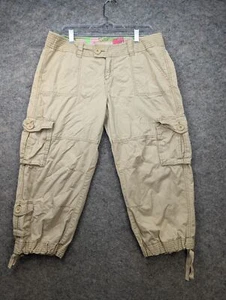 Pantalone Aeropostale donna 13/14 beige tasche cargo Capri outdoor escursionismo Y2K - Foto 1 di 16