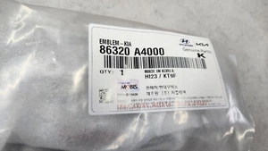 Emblema capó logotipo "KIA" genuino 86320 A4000 para Kia Sportage 17-22 Sedona 15-20 - Imagen 1 de 4