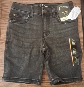 NEW KIDS ART CLASS BLACK WASH DENIM JEAN SHORTS SIZE S 6-7 UNISEX 2177 E 4 - Picture 1 of 2