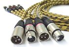 4x1,5 Metri Professionale Xlr-Cinch-Kabel per Revox PR99 Studer C270 A807 A810