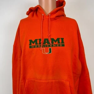 Champion Miami Hurricanes Hoodie Sweatshirt NCAA College University Size XL - Picture 1 of 6