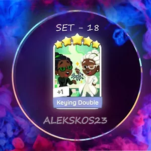 KEYING DOUBLE - ⭐️ MONO_POLY_MO_-GO 5 STARS STICKERS CARDS ⚡️FAST SEND ⚡ - Picture 1 of 1