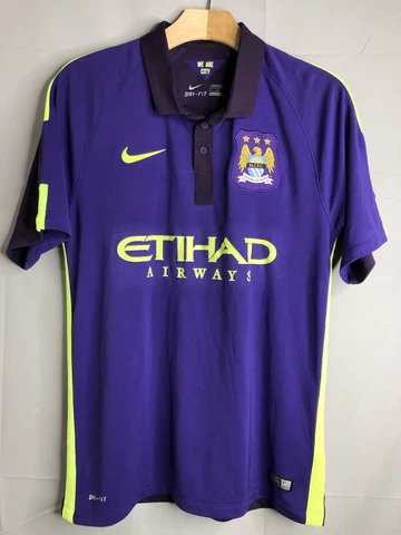 Nike Manchester City Third Football Shirt Men's Size M Soccer Jersey 631208-547 Cover